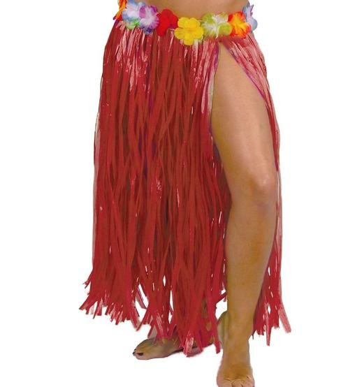 Hawaii Rokje Rood 75cm, Kinderen en Baby's, Carnavalskleding en Verkleedspullen, Nieuw, Verzenden