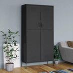 vidaXL Kledingkast 90x50x180 cm staal antracietkleurig, Huis en Inrichting, Kasten | Kleerkasten, Verzenden, Nieuw