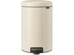 Brabantia NewIcon Prullenbak - 20 liter - Soft Beige, Verzenden, Zo goed als nieuw