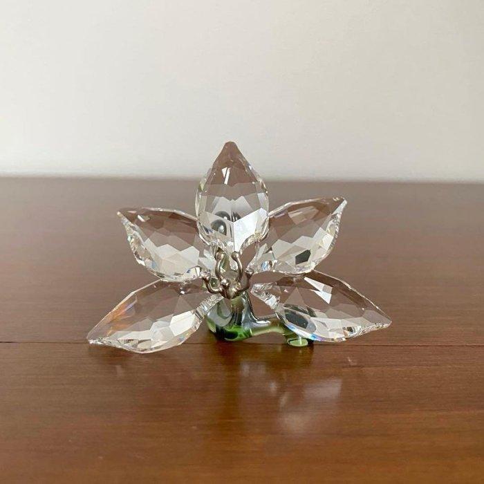 Swarovski - Figurine - Swarovski Crystal Flower - Cristal, Antiquités & Art, Curiosités & Brocante