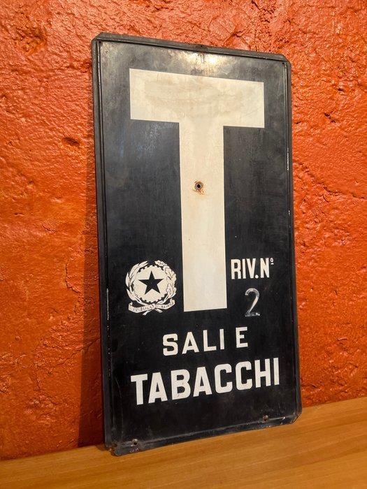 Repubblica Italiana - Reclamebord - tabakswinkeltje - Metaal, Antiek en Kunst, Antiek | Wandborden en Tegels