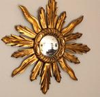 Miroir mural - Bois, Miroir - Miroir solaire en bois – doré