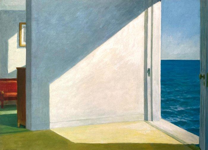 Edward Hopper (after) - Rooms by the sea - Offset, Antiek en Kunst, Kunst | Tekeningen en Fotografie