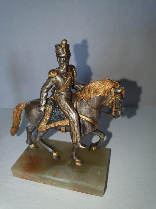 Statue, 7 statuine in argento con rifiniture in oro zecchino, Antiquités & Art, Antiquités | Argent & Or