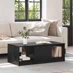 vidaXL Salontafel met lade Zwart Eiken 102 x 50 x 36cm, Huis en Inrichting, Tafels | Salontafels, Verzenden, Nieuw