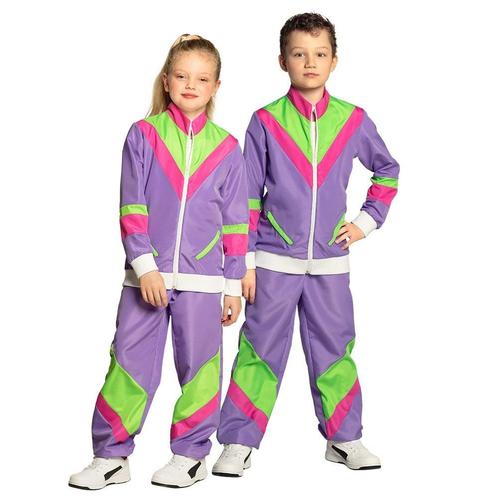 Trainingspak Fout Kind Paars, Kinderen en Baby's, Carnavalskleding en Verkleedspullen, Nieuw, Verzenden