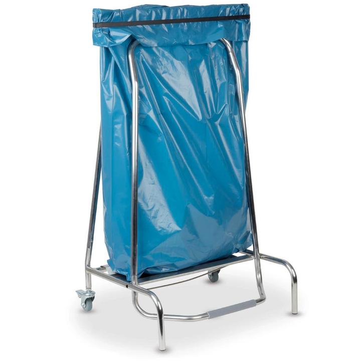 Afvalzakhouder | RVS (Glanzend) | 80L | Klemsluiting |, Zakelijke goederen, Horeca | Keukenapparatuur, Nieuw in verpakking, Verzenden