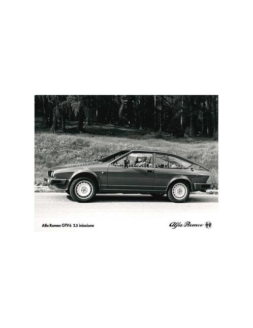 1980 ALFA ROMEO GTV6 2.5 INIEZIONE PERSFOTO, Boeken, Auto's | Folders en Tijdschriften, Ophalen of Verzenden