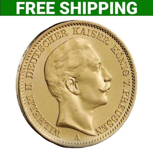 Duitsland. 20 Marks German 20 Marks Wilhelm II Gold Coin, Postzegels en Munten, Edelmetalen en Baren