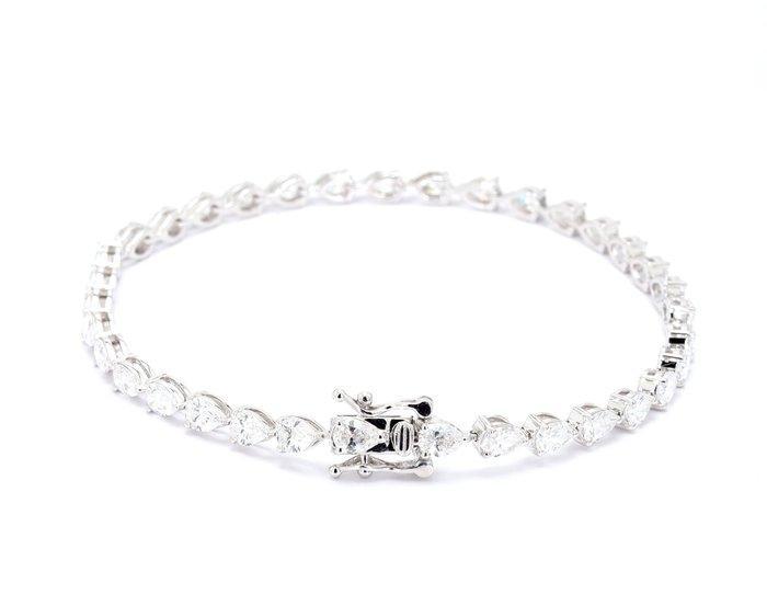 Armband - 14 karaat Witgoud - 4.88ct. tw. Diamant, Bijoux, Sacs & Beauté, Bracelets
