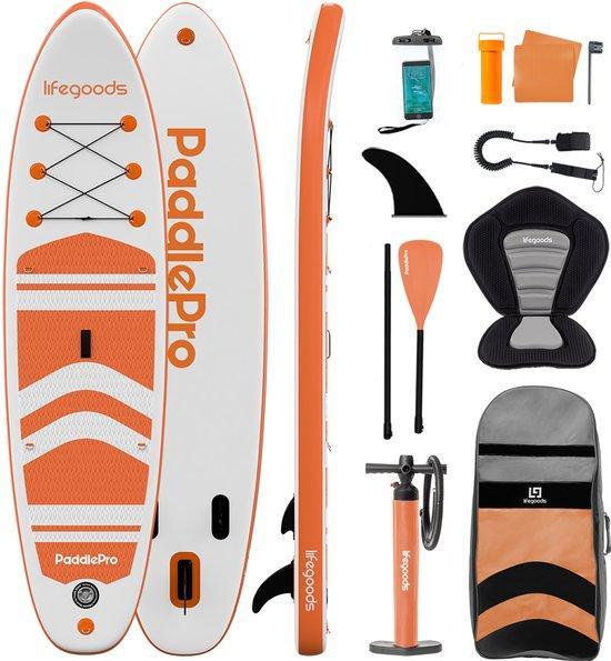 2dekans | LifeGoods PaddlePro SUP Board - met Zitje -, Watersport en Boten, Suppen, Ophalen of Verzenden