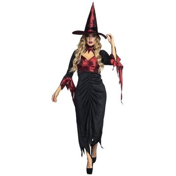 Halloween Heks Kostuum Rood M beschikbaar voor biedingen