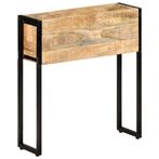 vidaXL Plantenbak 60x20x68 cm ruw mangohout, Tuin en Terras, Verzenden, Nieuw