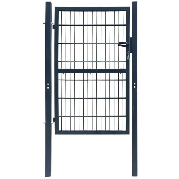 vidaXL Poort dubbelstaafmat (enkel) 106x170 cm, Tuin en Terras, Tuinpoorten, Nieuw, Verzenden