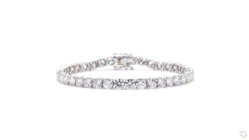 Zonder Minimumprijs - Armband Platina -  14.54ct. tw., Handtassen en Accessoires, Antieke sieraden