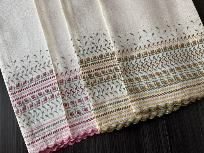 Asciugamani in puro lino - Bassetti - Nuovi - Handdoek (4) -, Antiek en Kunst, Antiek | Tapijten, Tafelkleden en Textiel