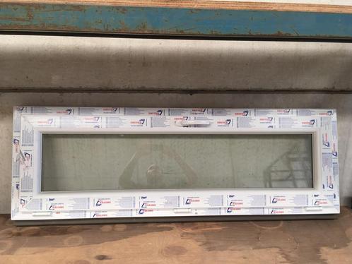 PVC raam Drutex b.98 x h.25 Hoogrendement HR++, Doe-het-zelf en Bouw, Raamkozijnen en Schuifdeuren, Inclusief glas, Nieuw, Kunststof