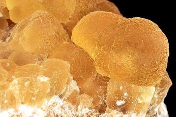 Nouvelle fluorite botryoïdale jaune miel de Chine -