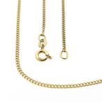 Gouden gourmet schakel ketting | 49,5 cm (schakelketting), Ophalen of Verzenden, Gebruikt, Overige kleuren, Goud