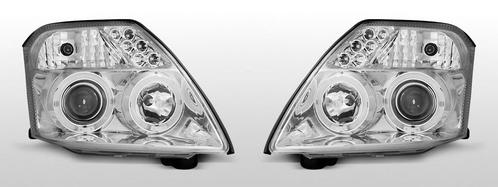 Koplampen Angel Eyes | Citroen C2 2003-2010 | chroom, Auto-onderdelen, Verlichting, Nieuw, Peugeot, Verzenden