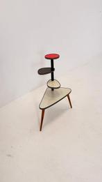 Bijzettafel - Hout - Retro Bloementafel / Bloementafel