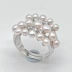 Zonder Minimumprijs - Ring Zilver Parel, Nieuw