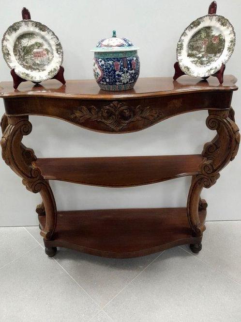 Console - Noyer - Console de Naples fin des années 1800, Antiek en Kunst, Antiek | Overige Antiek