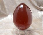 Carnelian Ei - Hoogte: 14.6 cm - Breedte: 10.4 cm- 2.08 kg -, Verzamelen