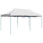 vidaXL Partytent inklapbaar 3x6 m staal wit, Tuin en Terras, Verzenden, Nieuw