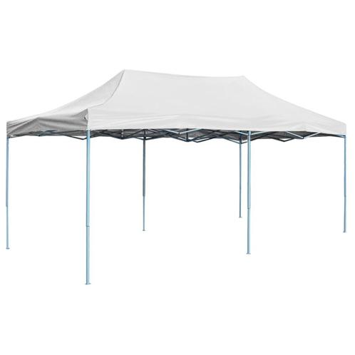 vidaXL Partytent inklapbaar 3x6 m staal wit, Tuin en Terras, Partytenten, Nieuw, Verzenden
