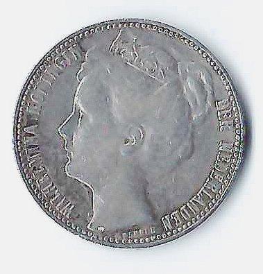 Nederland. Wilhelmina. 1 Gulden 1901 (Zonder Minimumprijs), Postzegels en Munten, Munten | Nederland