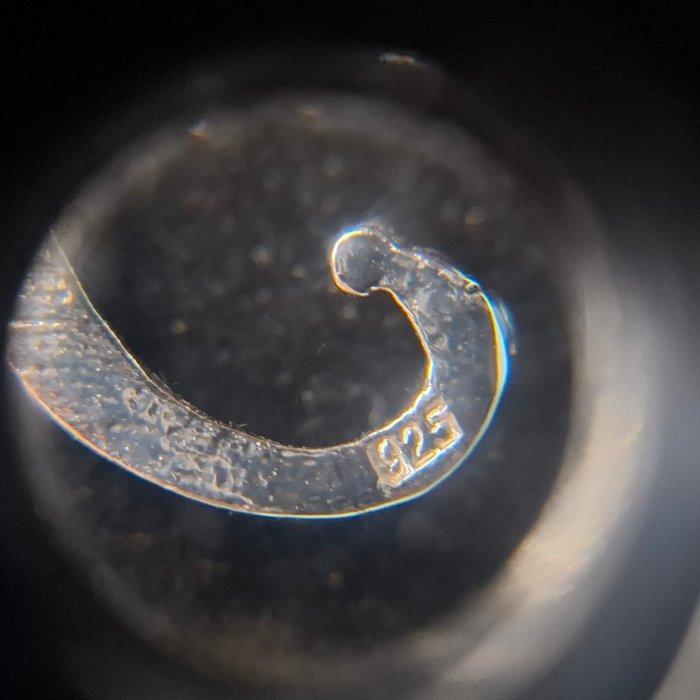 Argento 925. Ammonite fossile. - Broche - Mahajanga,, Antiek en Kunst, Curiosa en Brocante