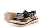 Rieker Sandalen in maat 40 Zwart | 5% extra korting, Verzenden, Zwart, Sandalen of Muiltjes, Zo goed als nieuw