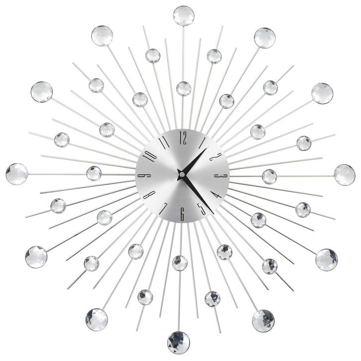 vidaXL Wandklok met quartz-mechanisme 50 cm modern ontwerp, Huis en Inrichting, Woonaccessoires | Klokken, Nieuw, Verzenden