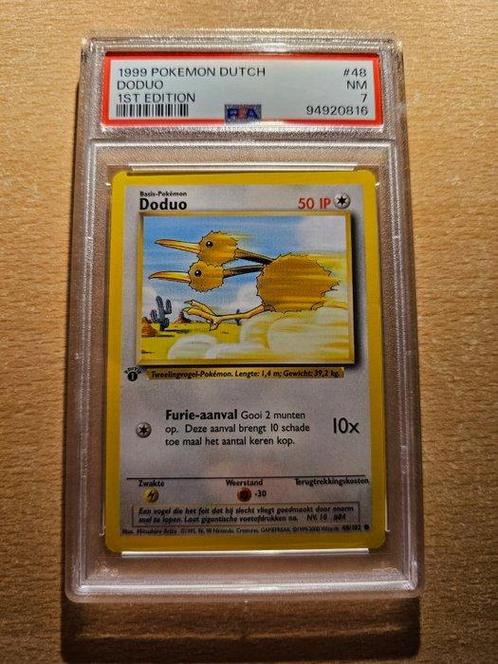 Pokémon - 1 Graded card - Doduo 1st Edition Dutch - PSA 7, Hobby & Loisirs créatifs, Jeux de cartes à collectionner | Pokémon