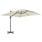 vidaXL Parasol de jardin en porte-à-faux et poteau en, Tuin en Terras, Parasols, Verzenden