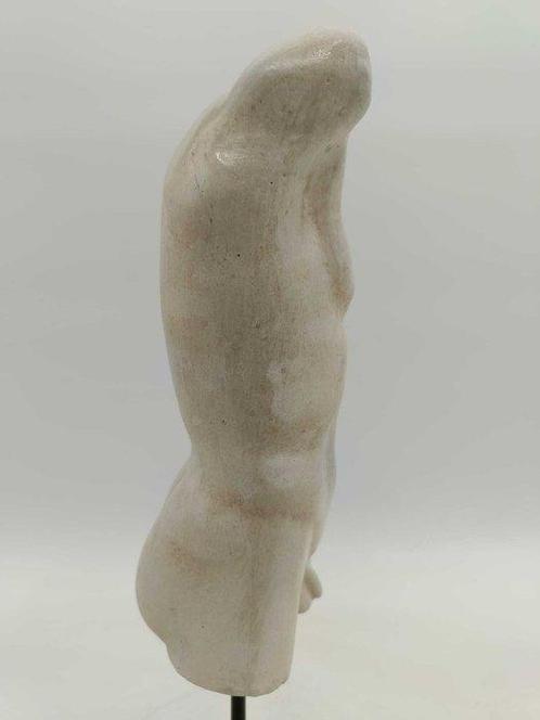 sculptuur, Torso maschile - 3,3 kg - 40 cm - marmerstof, Antiek en Kunst, Curiosa en Brocante