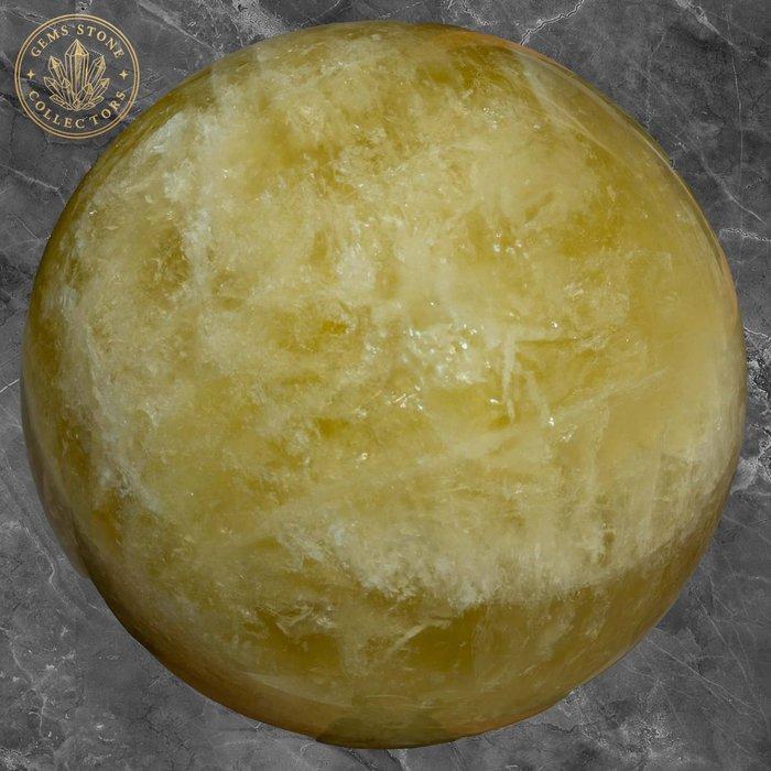 Large Citrine crystal sphere Kristal - Hoogte: 12.8 cm -, Collections, Minéraux & Fossiles