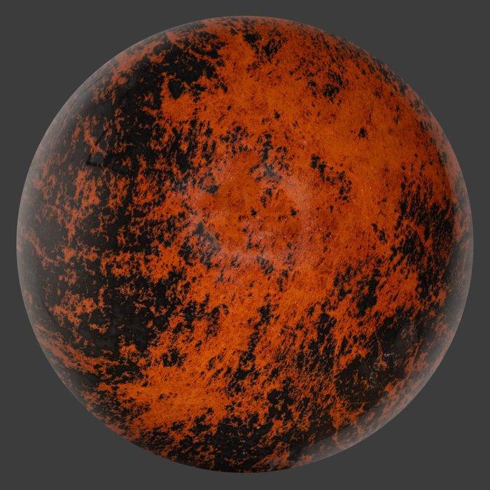 Fine Mahogany Obsidian Sphere Bol - Hoogte: 15.9 cm -, Verzamelen, Mineralen en Fossielen