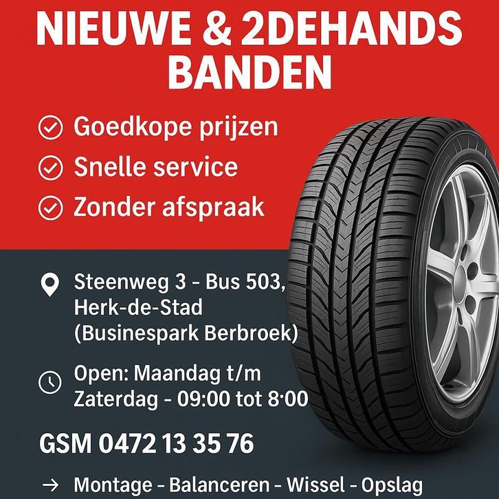 Nieuw/Occasie, Bandencentrale zomer/winter/4seizoenen banden, Auto diversen, Autosport-onderdelen, Zo goed als nieuw, Ophalen
