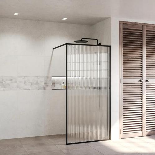 Aanbieding: BWS Douchewand Ribbel 100x200 | Helder | Mat, Doe-het-zelf en Bouw, Sanitair, Douche, Nieuw, Ophalen of Verzenden