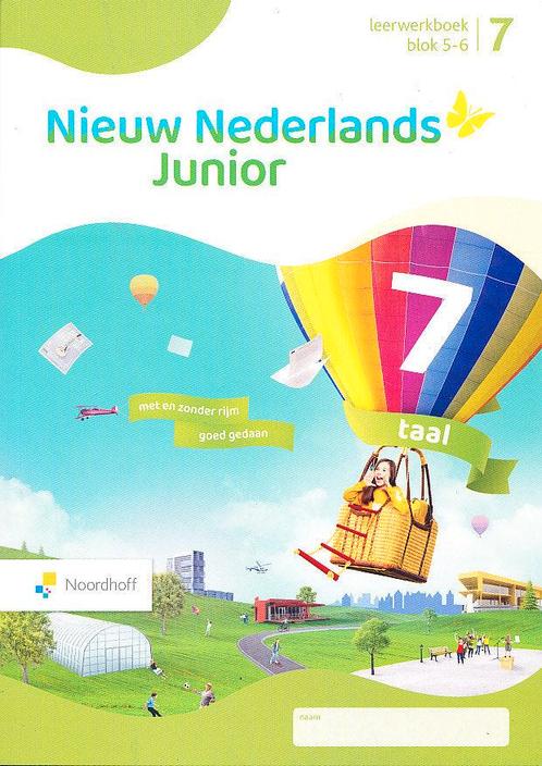 Nieuw Nederlands Junior Taal leerwerkboek blok 5-6 groep 7 (, Livres, Livres scolaires, Envoi