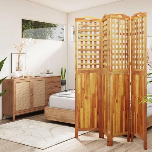 vidaXL Kamerscherm met 4 panelen 162x2x180 cm massief, Huis en Inrichting, Woonaccessoires | Overige, Nieuw, Verzenden