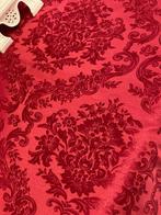 san Leucio - Grande et précieuse nappe damassée rouge. -, Antiquités & Art