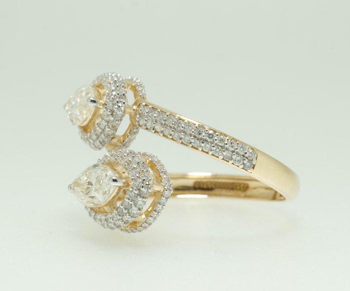 Bague tendance - 14 carats Or jaune - 2.26ct. tw. Diamant, Bijoux, Sacs & Beauté, Bijoux anciens
