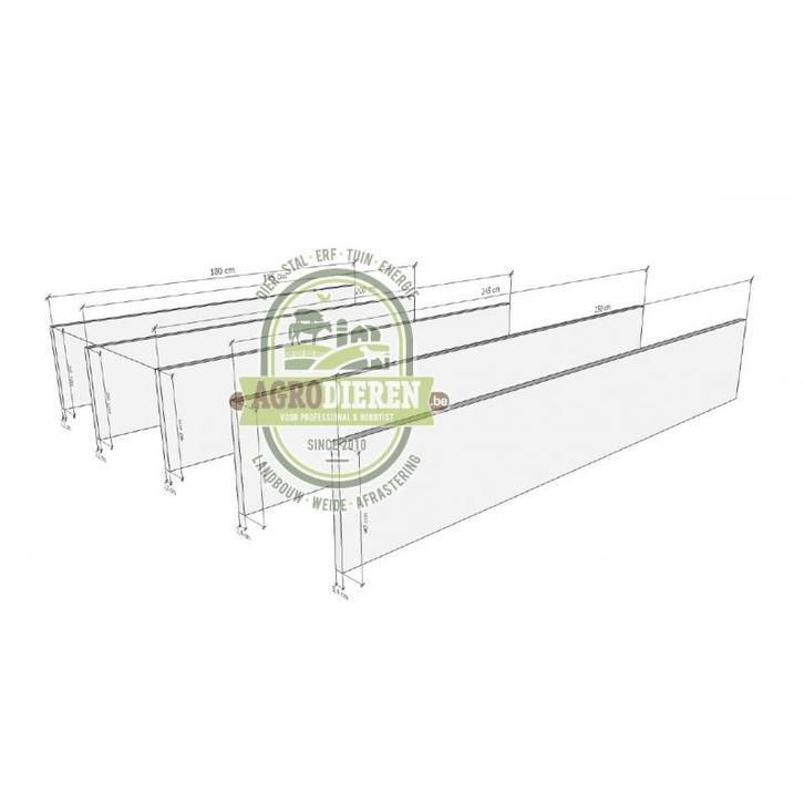 Betonplaat grijs lengte 186cm - hoogte 40cm - 186x40x3,2cm, Diensten en Vakmensen, Ongediertebestrijding