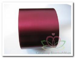 Donkerrood lint 70 mm met lila opdruk +/- 80 cm. - grote, Huis en Inrichting, Woonaccessoires | Kunstplanten en Kunstbloemen, Nieuw
