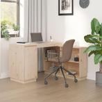 vidaXL Bureau 110x50x75 cm massief grenenhout, Verzenden