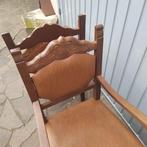 Manifattura Italiana - Fauteuil (2) - Bois, Cuir synthétique, Antiquités & Art