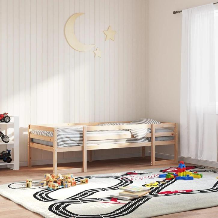 vidaXL Kinderbedframe massief grenenhout 80x200 cm, Huis en Inrichting, Slaapkamer | Bedden, Nieuw, Verzenden